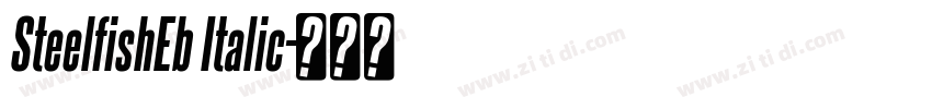 SteelfishEb Italic字体转换